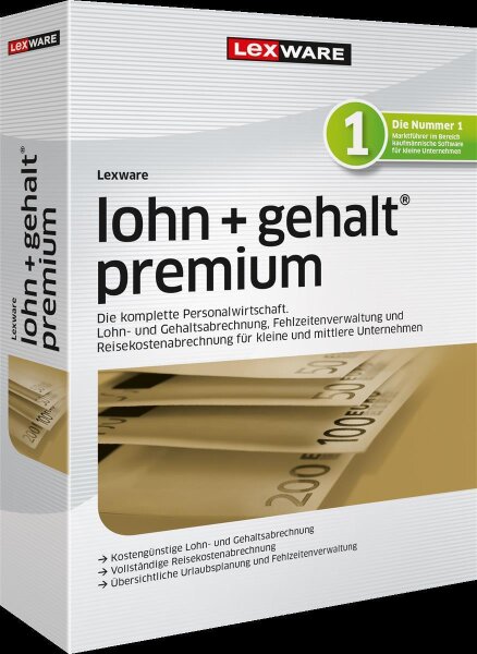 Lexware lohn+gehalt premium (Abo monatlich)